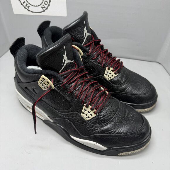 Air Jordan 4 Retro LS Oreo MEN Grey Black Leather 314254-003 Size 11 Preowned main image 14